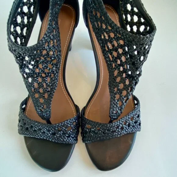 Donald Pliner Black Sandal Heels Sz 8.5 - Picture 3 of 6